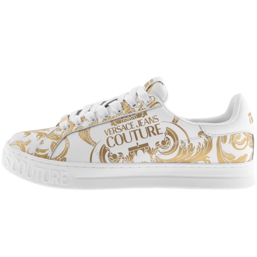 Product Image for Versace Jeans Couture Logo Trainers White