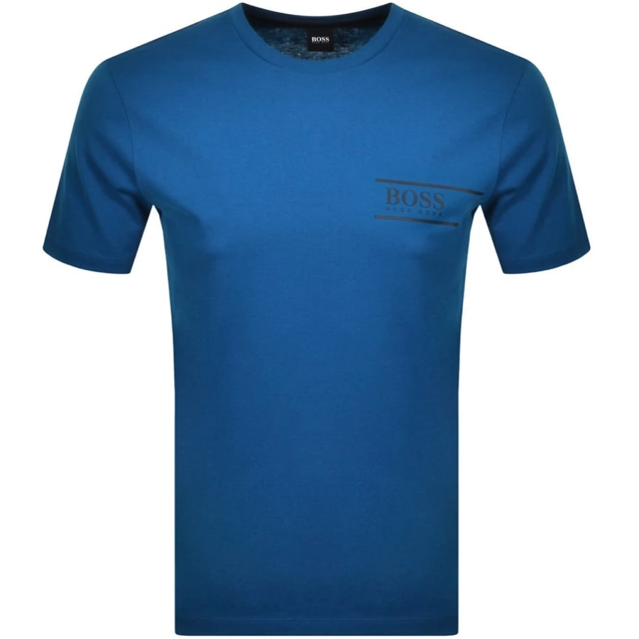 Product Image for BOSS Bodywear Lounge Crew Neck T Shirt Blue