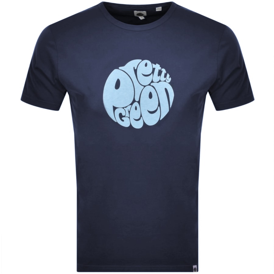 Product Image for Pretty Green Gillespie Logo T Shirt Navy