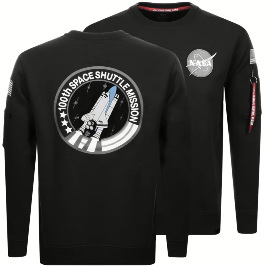 Product Image for Alpha Industries Space Shuttle Sweatshirt Black