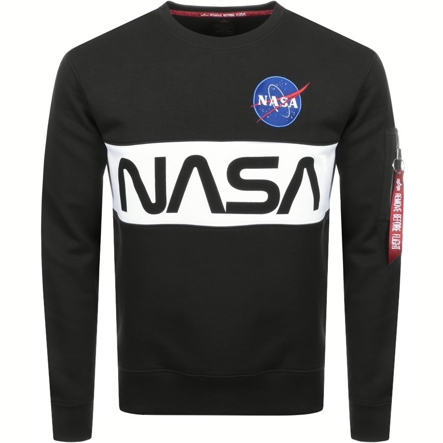 Product Image for Alpha Industries Nasa Sweatshirt Black