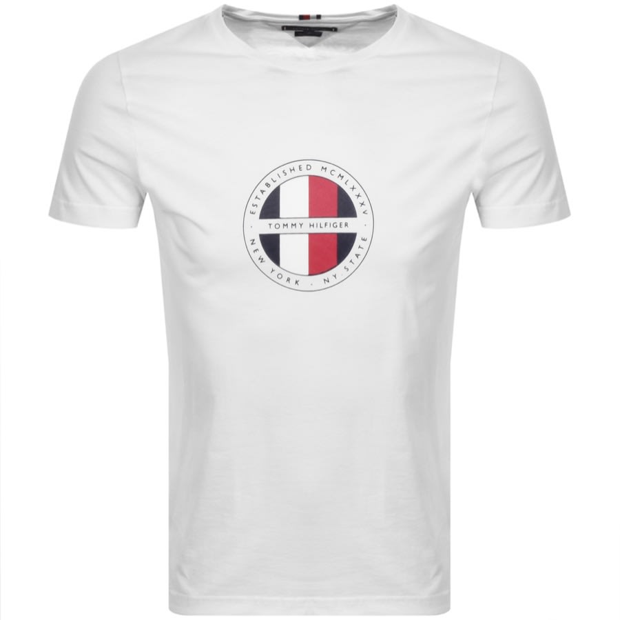 Product Image for Tommy Hilfiger Logo T Shirt White