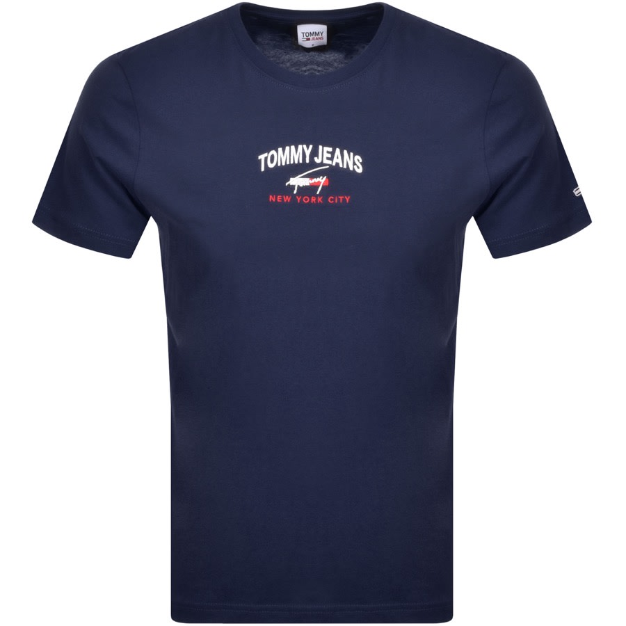 Product Image for Tommy Jeans Timeless Box Logo T Shirt Navy