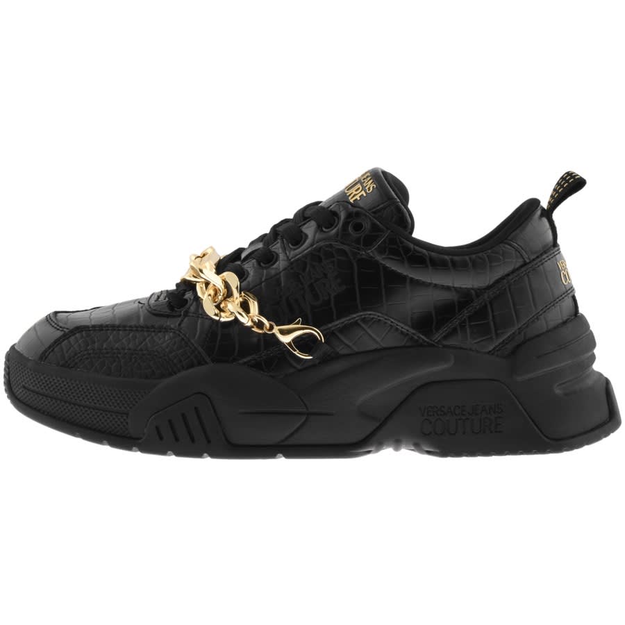 Product Image for Versace Jeans Couture Logo Trainers Black