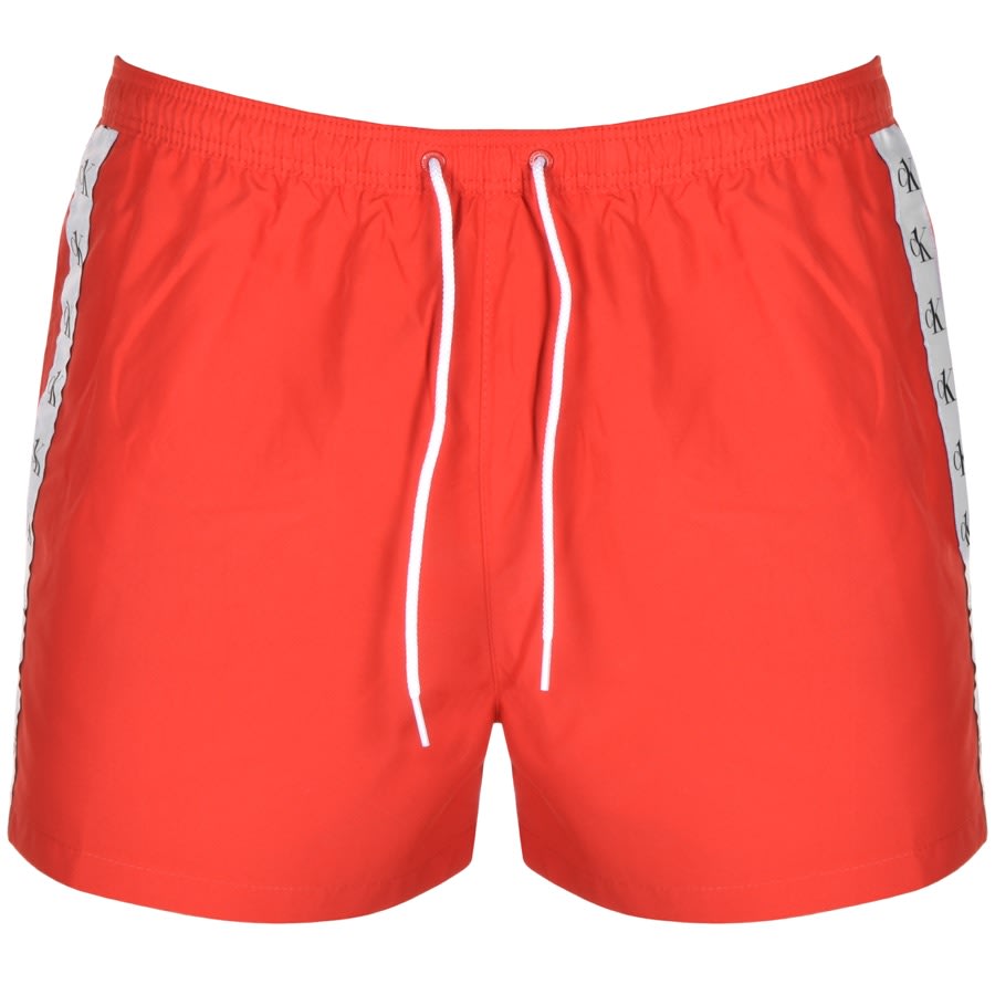 Product Image for Calvin Klein Logo Swim Shorts Red