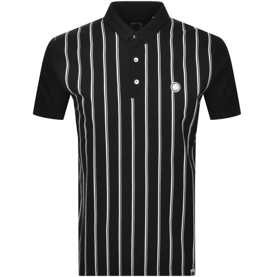 Product Image for Pretty Green Contrast Stripe Polo T Shirt Black