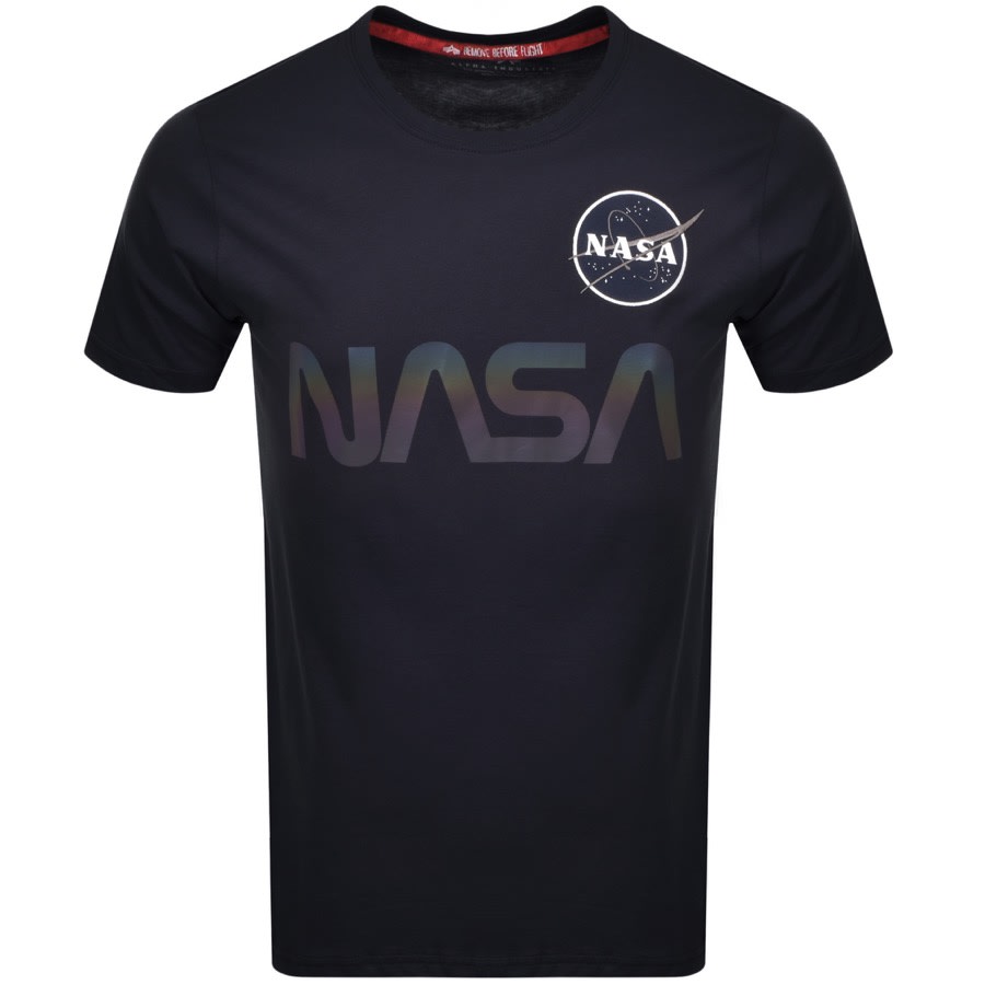 Product Image for Alpha Industries Nasa Reflective T Shirt Navy