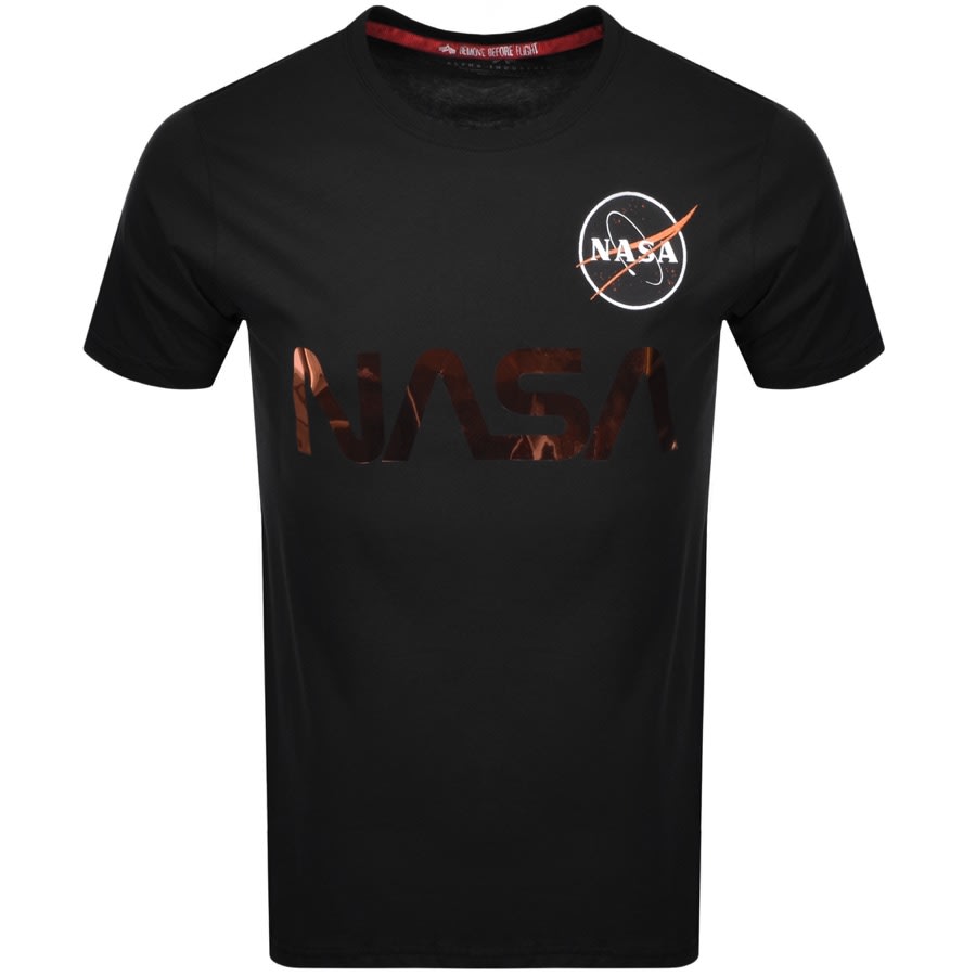 Product Image for Alpha Industries Nasa Reflective T Shirt Black