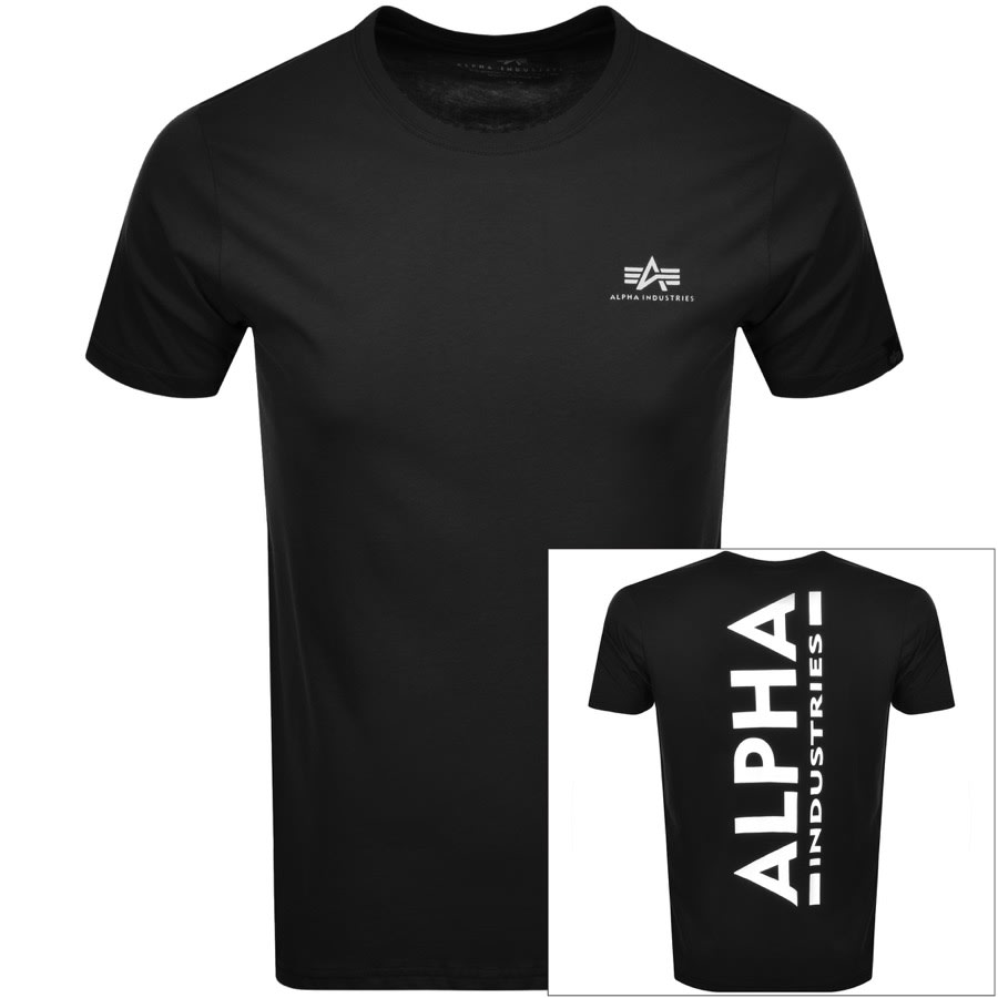 Product Image for Alpha Industries Back Print Logo T Shirt Black