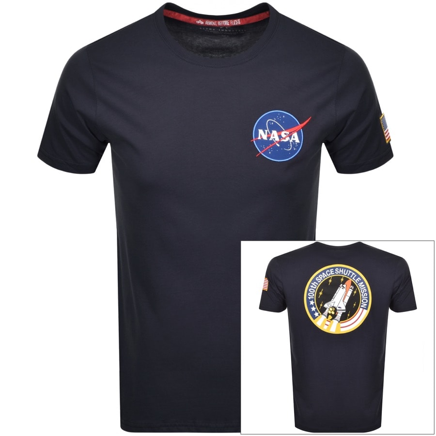 Product Image for Alpha Industries Space Shuttle Logo T Shirt Navy