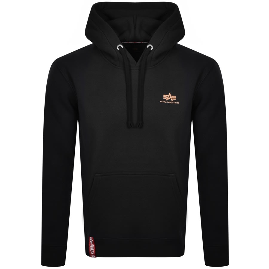 Product Image for Alpha Industries Basic Small Logo Hoodie Black
