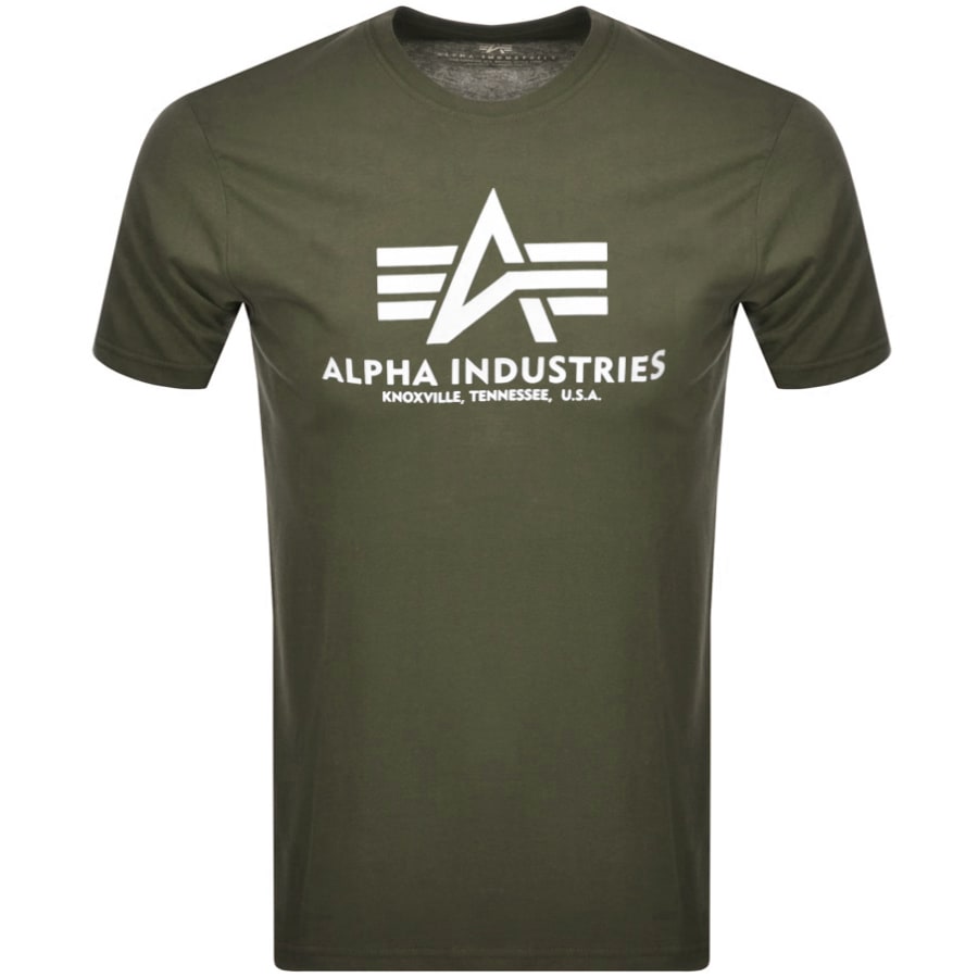 Product Image for Alpha Industries Basic Logo T Shirt Green