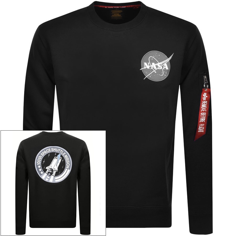 Product Image for Alpha Industries Space Shuttle Sweatshirt Black