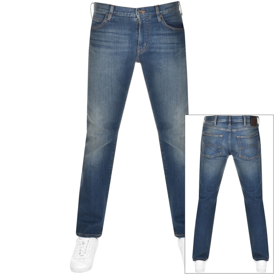 Product Image for Emporio Armani J45 Regular Fit Jeans Blue